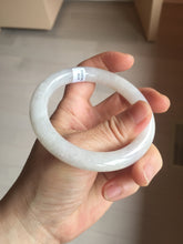 Load image into Gallery viewer, 56mm Certified Type A 100% Natural light purple white round cut Jadeite bangle BS128-4024
