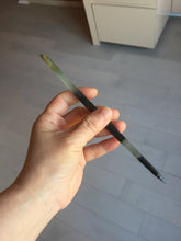 Load image into Gallery viewer, 18cm 100% Natural yellow gray black Xiu Jade (Serpentine) Hairpin AW52 Add on item
