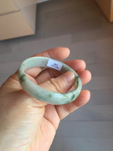 Load image into Gallery viewer, 50.2mm certified 100% natural Type A light green/gray/purple jadeite jade bangle PD202-2389
