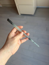 Load image into Gallery viewer, 20.5cm 100% Natural black and white ink painting(水墨画) Xiu Jade (Serpentine) Hairpin AW53
