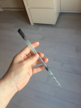 Load image into Gallery viewer, 20.5cm 100% Natural black and white ink painting(水墨画) Xiu Jade (Serpentine) Hairpin AW53
