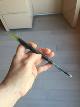 Load image into Gallery viewer, 19cm 100% Natural black and green Xiu Jade (Serpentine) Hairpin AW54
