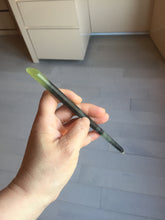 Load image into Gallery viewer, 19cm 100% Natural black and green Xiu Jade (Serpentine) Hairpin AW54
