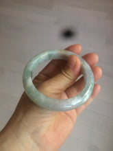 Load image into Gallery viewer, 53.4mm Certified Type A 100% Natural green/white/purple Jadeite Jade bangle AX42-7719
