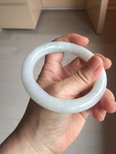 Load image into Gallery viewer, 57.8mm Certified Type A 100% Natural light green purple chubby round cut Jadeite bangle BS127-4027
