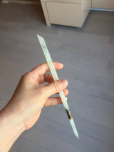 Load image into Gallery viewer, 20cm 100% Natural black light yellow Xiu Jade (Serpentine) Hairpin AW55
