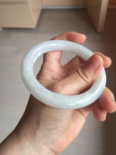 Load image into Gallery viewer, 57.8mm Certified Type A 100% Natural light green purple chubby round cut Jadeite bangle BS127-4027
