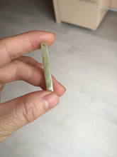 Load image into Gallery viewer, 100% natural type A jadeite jade icy watery green white purple yellow Tide Control Pillar(定海神针) pendant group BN77
