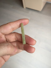 Load image into Gallery viewer, 100% natural type A jadeite jade icy watery green white purple yellow Tide Control Pillar(定海神针) pendant group BN77
