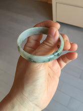 Load image into Gallery viewer, 50.5mm certified 100% natural Type A light green/gray/purple jadeite jade bangle PD201-2387
