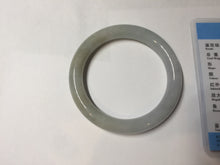 Load image into Gallery viewer, 53.4mm certified 100% natural Type A gray green white purple round cut jadeite jade bangle AA122-4914
