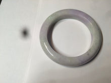 Load image into Gallery viewer, 53mm Certified 100% natural Type A olive green/white/purple jadeite jade bangle AZ2-0466
