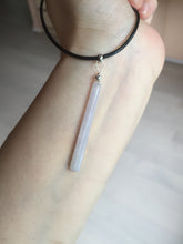 Load image into Gallery viewer, 100% natural type A jadeite jade icy watery green white purple yellow Tide Control Pillar(定海神针) pendant group BN77
