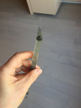 Load image into Gallery viewer, 20.5cm 100% Natural black and white ink painting(水墨画) Xiu Jade (Serpentine) Hairpin AW56
