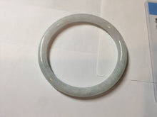 Load image into Gallery viewer, 55mm Certified type A 100% Natural white slim round cut Jadeite bangle PH83-0804
