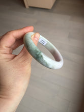 Load image into Gallery viewer, 59mm Certified Type A 100% Natural light green purple yellow (FU LU SHOU) Jadeite Jade bangle BM86-4497
