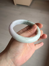 Load image into Gallery viewer, 59mm Certified Type A 100% Natural light green purple yellow (FU LU SHOU) Jadeite Jade bangle BM86-4497
