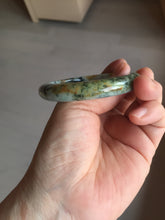 Load image into Gallery viewer, 53.2mm Certified type A 100% Natural green/yellow/brown autumn forest Jadeite bangle PD183-5698
