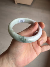 Load image into Gallery viewer, 59mm Certified Type A 100% Natural light green purple yellow (FU LU SHOU) Jadeite Jade bangle BM86-4497
