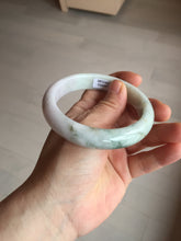 Load image into Gallery viewer, 59mm Certified Type A 100% Natural light green purple yellow (FU LU SHOU) Jadeite Jade bangle BM86-4497
