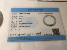 Load image into Gallery viewer, 57.4mm certified Type A 100% Natural light green/yellow/red/white Jadeite Jade bangle AZ194-2748
