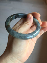 Load image into Gallery viewer, 54.5mm certified Type A 100% Natural dark green/black(青花)/red Jadeite Jade bangle PD119-6289
