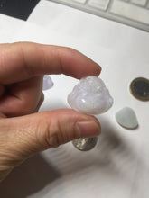 Load image into Gallery viewer, 100% Natural type A light purple white happy Buddha jadeite pendant BP182
