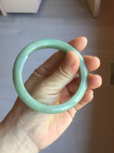 Load image into Gallery viewer, 57.3mm Certified Type A 100% Natural Oily Dark Green Gray Black(油青) Jadeite Jade Bangle PE111-7152
