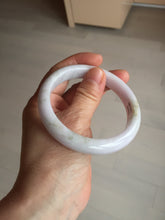 Load image into Gallery viewer, 58.5mm Certified Type A 100% Natural green/purple/white Jadeite Jade bangle BM88-4502
