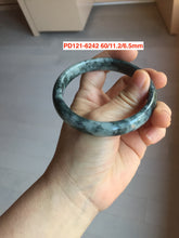 Load image into Gallery viewer, 51-60mm Certified Type A 100% Natural green/dark green Jadeite Jade bangle group F128
