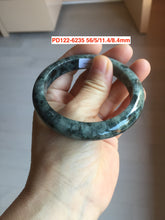 Load image into Gallery viewer, 51-60mm Certified Type A 100% Natural green/dark green Jadeite Jade bangle group F128
