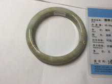 Load image into Gallery viewer, 56.5mm certified Type A 100% Natural light green/yellow/red/white Jadeite Jade bangle AZ196-2756
