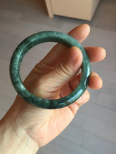 Load image into Gallery viewer, 57.6mm Certified type A 100% Natural oily dark green (老油青)Jadeite bangle PA226-9010
