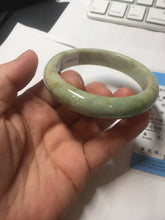 Load image into Gallery viewer, 56.5mm certified Type A 100% Natural light green/yellow/white Jadeite Jade bangle AZ197-2732
