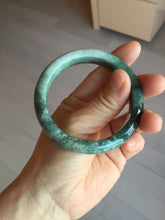 Load image into Gallery viewer, 53.3mm certified 100% natural type A dark green green jadeite jade bangle PA225-9011 Add on item Shopify only
