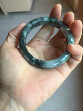 Load image into Gallery viewer, 52.5mm certified Type A 100% Natural dark green/black(青花)/red Jadeite Jade bangle PD124-6243
