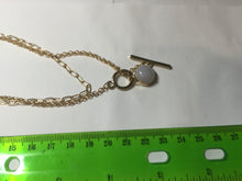 Load image into Gallery viewer, 100% natural Type A Double Layer Gold-Tone O-T toggle Necklace with white light purple gray Jadeite Pendant PF70

