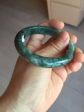 Load image into Gallery viewer, 53.3mm certified 100% natural type A dark green green jadeite jade bangle PA225-9011 Add on item Shopify only
