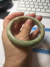 Load image into Gallery viewer, 56.5mm certified Type A 100% Natural light green/yellow/white Jadeite Jade bangle AZ197-2732
