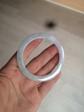 Load image into Gallery viewer, 53.7mm certificated Type A 100% Natural light green/white Jadeite Jade bangle AX104-4213
