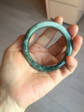 Load image into Gallery viewer, 53.3mm certified 100% natural type A dark green green jadeite jade bangle PA225-9011 Add on item Shopify only
