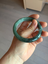Load image into Gallery viewer, 53.3mm certified 100% natural type A dark green green jadeite jade bangle PA225-9011 Add on item Shopify only
