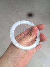 Load image into Gallery viewer, 53.7mm certificated Type A 100% Natural light green/white Jadeite Jade bangle AX104-4213
