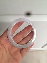 Load image into Gallery viewer, 53.7mm certificated Type A 100% Natural light green/white Jadeite Jade bangle AX104-4213

