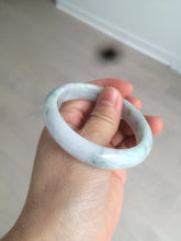 Load image into Gallery viewer, 52.5mm certified type A 100% Natural light green/yellow/purple(FU LU Shou) oval jadeite jade bangle AK59-0766
