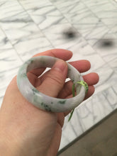 Load image into Gallery viewer, Certified 51.7 mm type A 100% Natural green/purple/white oval Jadeite Jade bangle F109-6200
