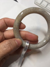 Load image into Gallery viewer, 53.5mm 100% natural beige yellow white pale pink round cut a taste of the tropical Coral Jade (珊瑚玉) bangle SY124
