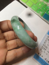 Load image into Gallery viewer, 52.3mm Certified 100% Natural type A sunny green/dark green deep forest Jadeite Jade bangle Deep in the forest AZ8-1651
