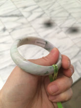 Load image into Gallery viewer, Certified 51.7 mm type A 100% Natural green/purple/white oval Jadeite Jade bangle F109-6200
