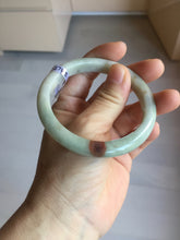 Load image into Gallery viewer, 57.4mm certified Type A 100% Natural light green/yellow/red/white Jadeite Jade bangle AZ194-2748
